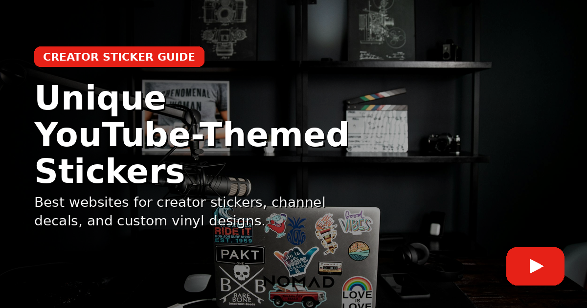 Where To Find Unique YouTube-Themed Stickers